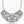 Load image into Gallery viewer, Antique Silver &amp; Turquoise Filigree Necklace
