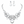 Load image into Gallery viewer, Jewelry set with necklace and earrings featuring teardrop-shaped crystals on a white background
