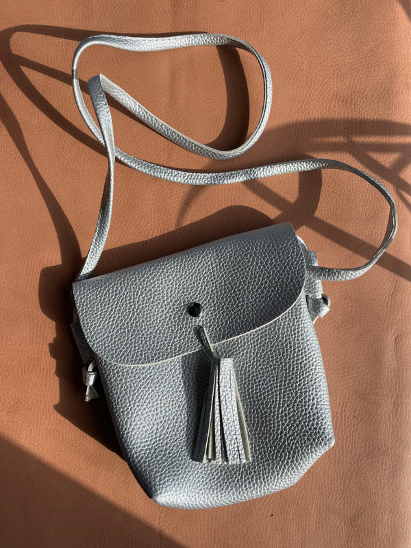 Vegan top leather crossbody