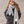 Load image into Gallery viewer, Child wearing light grey bunny scarf
