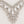 Load image into Gallery viewer, Silver crystal V-shaped necklace close-up
