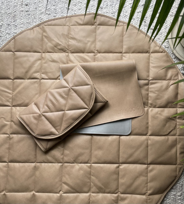 QUILTED MAT | 16"X30" | TAN