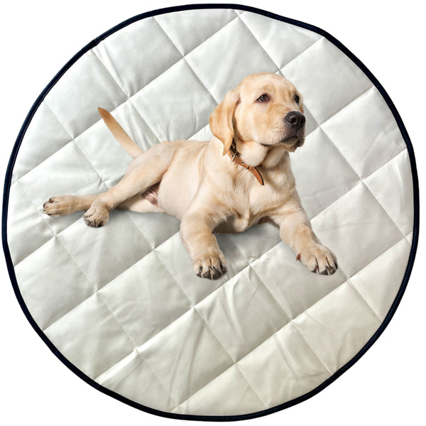 Dog Travel Bed | 35'' |  Black +Cream