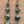Charger l'image dans la galerie, Matching turquoise patina graduated bead drop earrings
