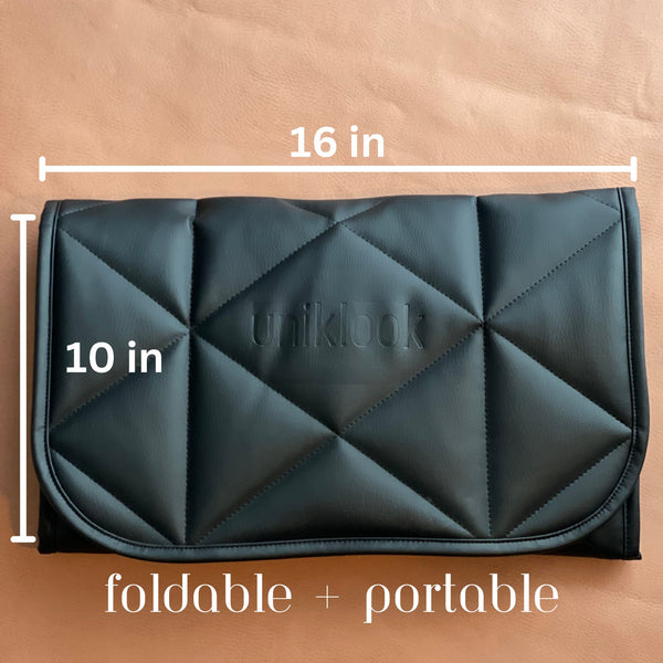 QUILTED MAT | 16"x30" | BLACK