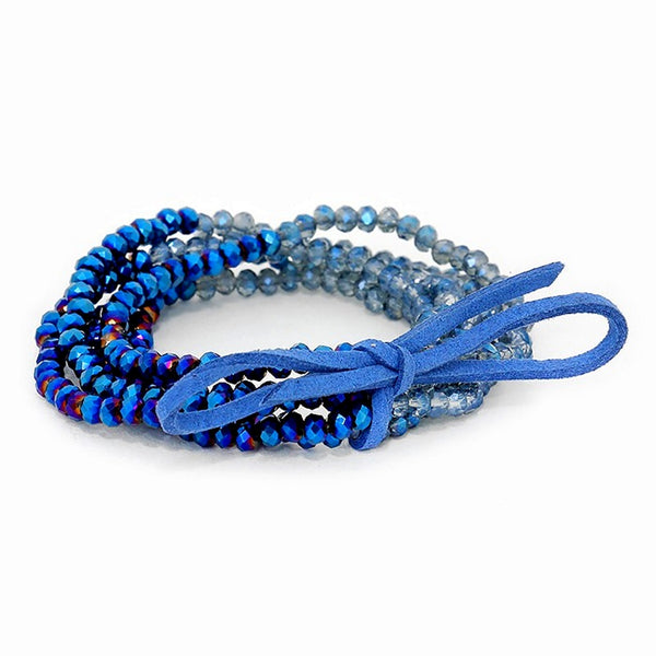 Blues | Glass beads | Stretch Bracelet