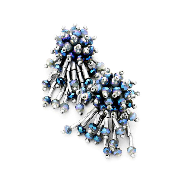 Ivy +Joe Cluster beaded drop stud earrings